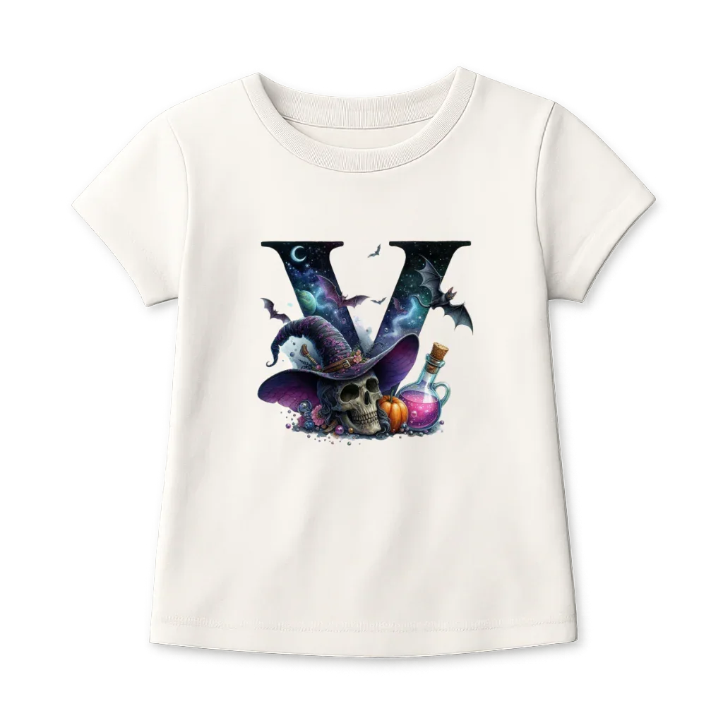 Halloween Bügelbild ABC für kleine Halloween Fans